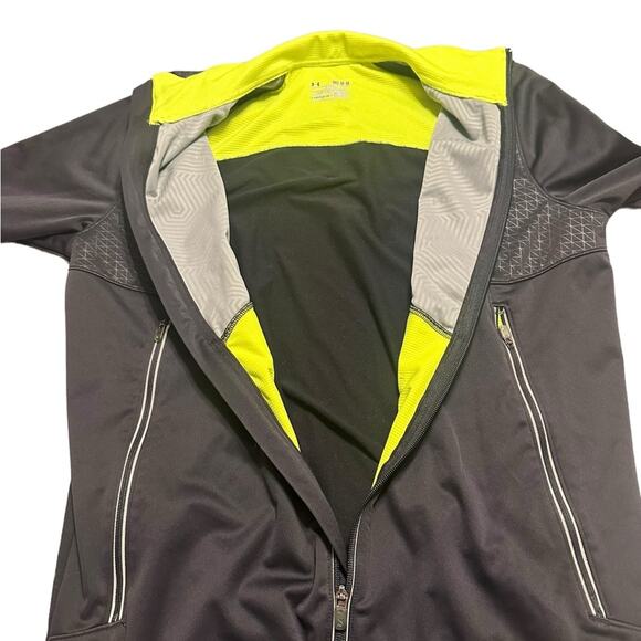 Under Armour Cold Gear Black Soft Shell Zip Up Jacket Black size Medium - Picture 5 of 10